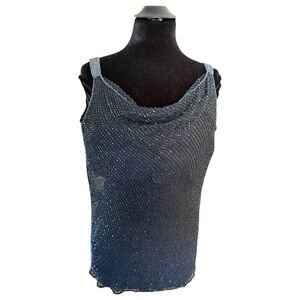 90s NWT “Shopping with Anthony” Deadstock Beaded Sleeveless Blouse